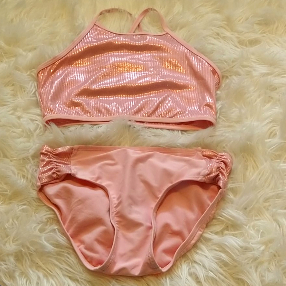 3/15 ❤️ Pink Justice Swimsuit Size Girls 12